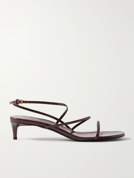  Khaite Khaite - Loop Leather Sandals - Burgundy 