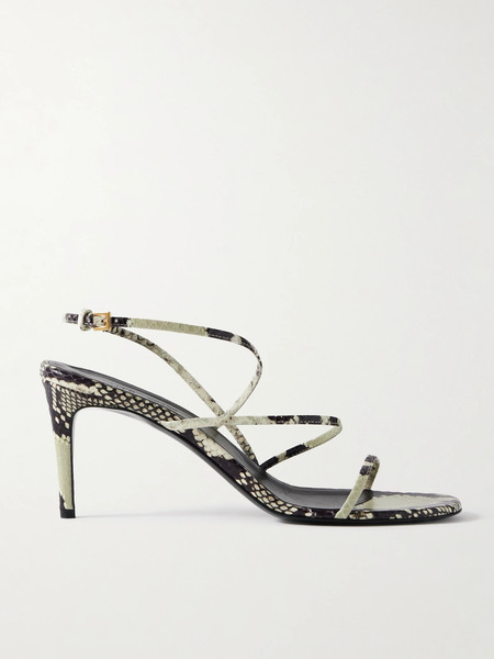  Khaite Khaite - Loop Snake-effect Leather Sandals - Snake Print 