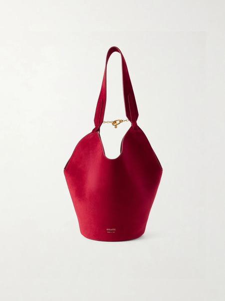  Khaite Khaite - Lotus Mini Suede Tote - Red 