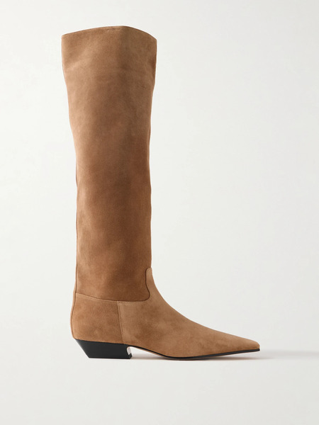  Khaite Khaite - Marfa Suede Knee Boots - Camel 