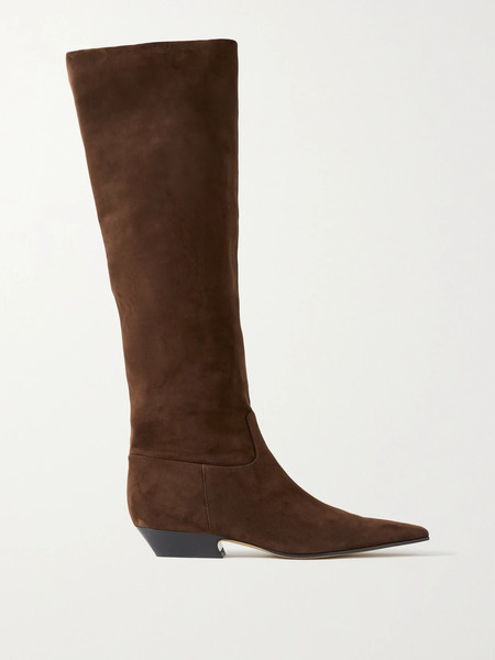  Khaite Khaite - Marfa Suede Knee Boots - Chocolate 