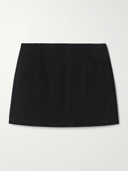  Khaite Khaite - Meelar Paneled Woven Mini Skirt - Black 