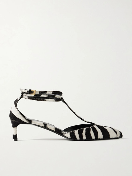  Khaite Khaite - Mia Zebra-print Calf Hair Pumps - Zebra Print 