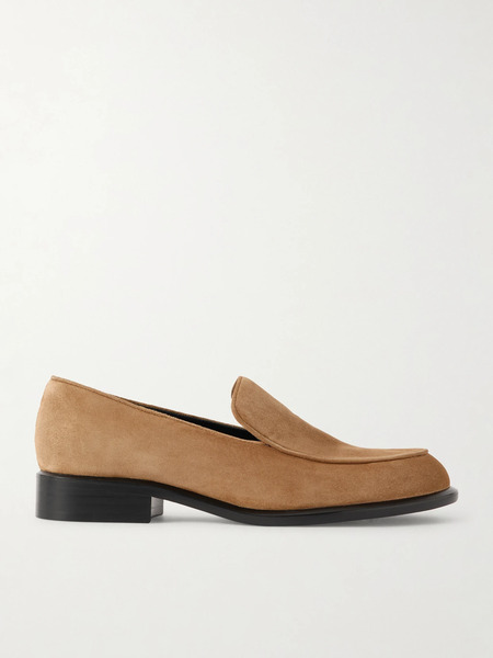  Khaite Khaite - Miles Suede Loafers - Camel 