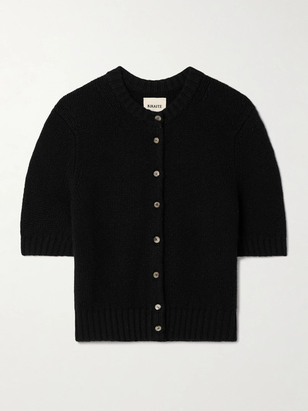  Khaite Khaite - Nora Cropped Cashmere Cardigan - Black 