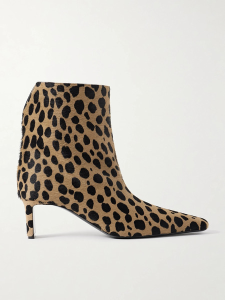  Khaite Khaite - Ona Leopard-print Calf Hair Ankle Boots - Leopard Print 