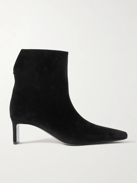  Khaite Khaite - Ona Suede Ankle Boots - Black 