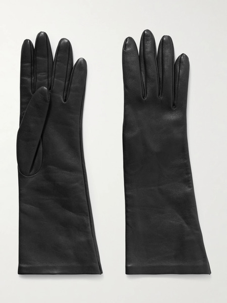 Khaite Khaite - Remo Mid Leather Gloves - Black 