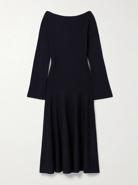  Khaite Khaite - Ruth Wool Midi Dress - Navy 