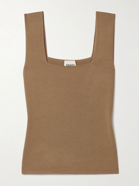  Khaite Khaite - Sani Knitted Tank - Light Brown 