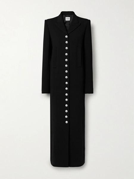  Khaite Khaite - Saphra Wool-blend Twill Coat - Black 