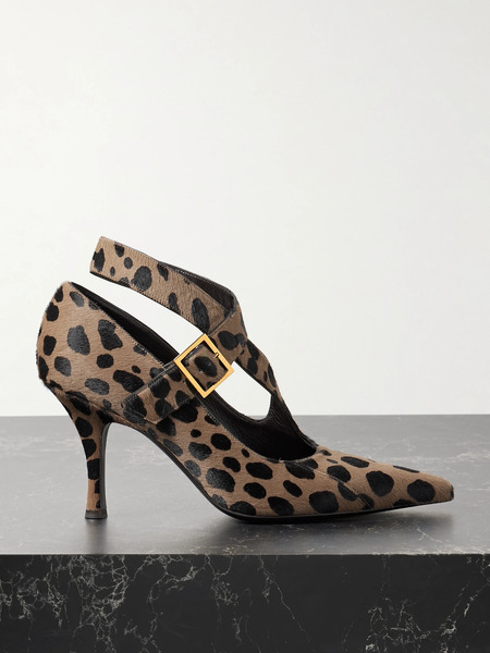  Khaite Khaite - Sloan Leopard-print Calf Hair Pumps - Leopard Print 