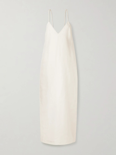  Khaite Khaite - Taja Linen Maxi Dress - Cream 