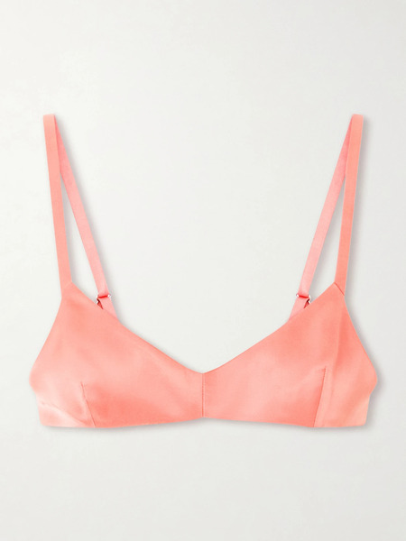 Khaite Khaite - Talita Satin Bralette - Pink 