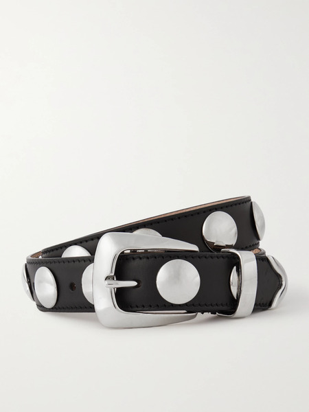  Khaite Khaite - The Benny Studded Leather Belt - Black 