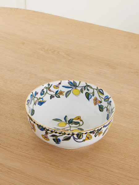  La Doublej La Doublej - Printed Porcelain Bowl - White 