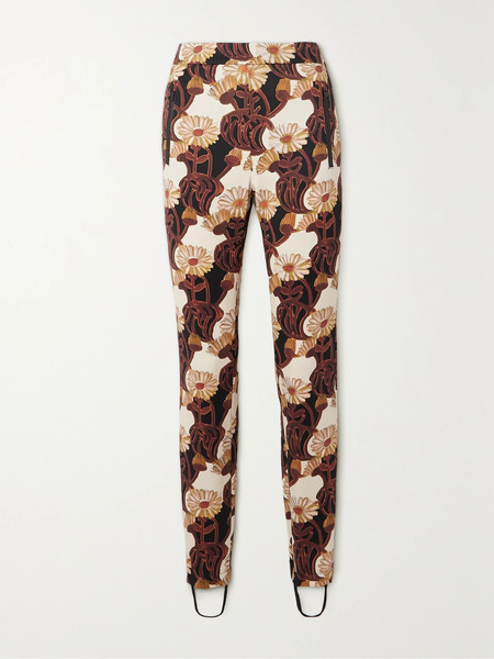  La Doublej La Doublej - Sky Printed Tech-jersey Leggings - Brown 