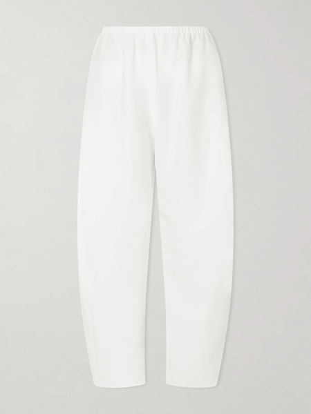  La Ligne La Ligne - Colby Recycled-crepe Barrel-leg Pants - Ivory 