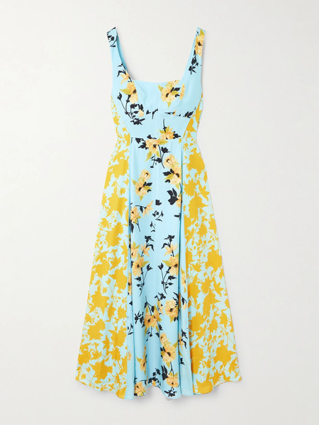  La Ligne La Ligne - Floral-print Silk Maxi Dress - Multi 