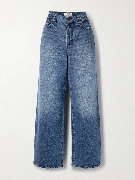  La Ligne La Ligne - Isadora High-rise Wide-leg Jeans - Mid Denim 