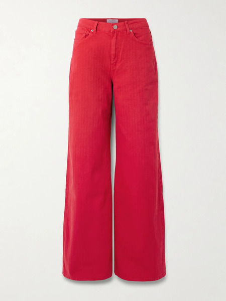  La Ligne La Ligne - Isadora High-rise Wide-leg Jeans - Red 