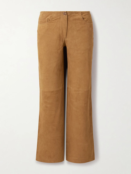  La Ligne La Ligne - Jenny Suede Wide-leg Pants - Camel 