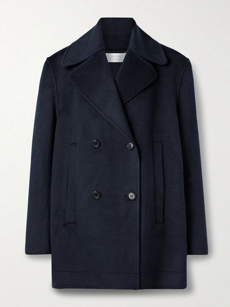  La Ligne La Ligne - Micheal Double-breasted Wool-felt Coat - Midnight Blue 