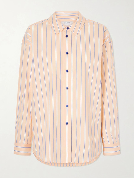  La Ligne La Ligne - Striped Cotton-poplin Shirt - Off-white 