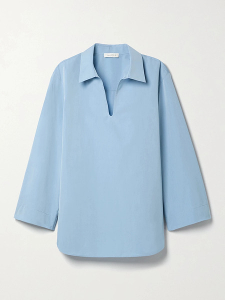  Lafayette 148 Lafayette 148 - Cotton-sateen Top - Blue 