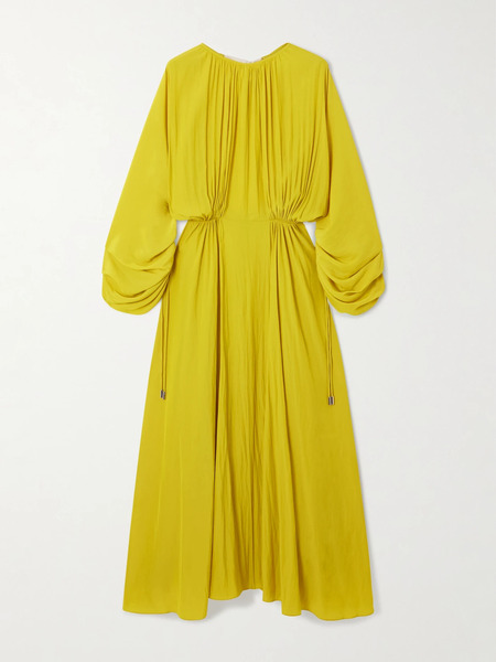  Lanvin Lanvin - Open-back Woven Maxi Dress - Yellow 