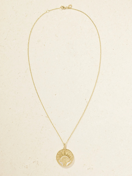  L'atelier Nawbar L'atelier Nawbar - Let There Be Light 18-karat Gold, Diamond And Mother-of-pearl Necklace - One Size 