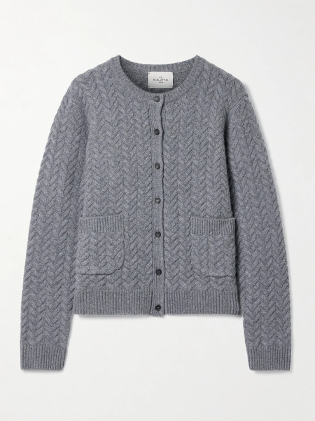  Le Kasha Le Kasha - Basuari Organic Cashmere Cardigan - Gray 