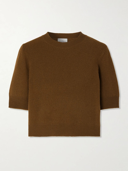  Le Kasha Le Kasha - Cropped Organic Cashmere Sweater - Dark Brown 