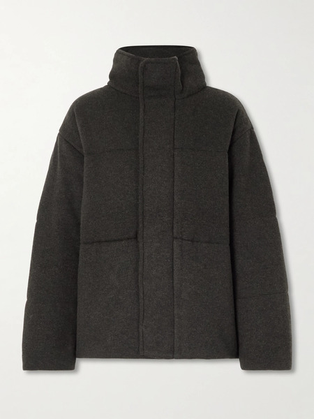  Le Kasha Le Kasha - Dillon Padded Organic Cashmere Jacket - Brown 