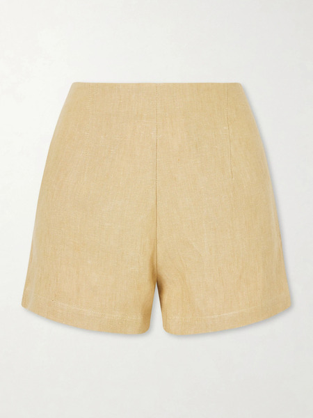  Le Kasha Le Kasha - Ezbet Heavy Linen Shorts - Sand 