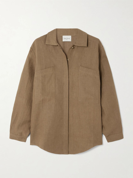  Le Kasha Le Kasha - Faiyum Linen Shirt - Brown 