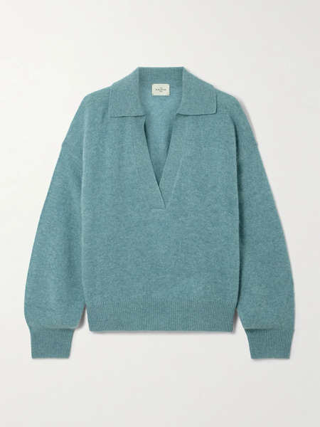  Le Kasha Le Kasha - Jacksob Brushed Organic Cashmere Sweater - Green 