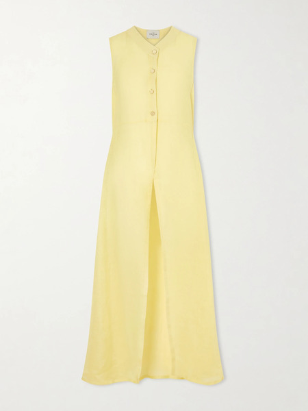  Le Kasha Le Kasha - Linen Maxi Dress - Yellow 