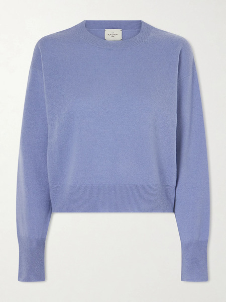  Le Kasha Le Kasha - Menorca Cropped Cashmere Sweater - Blue 