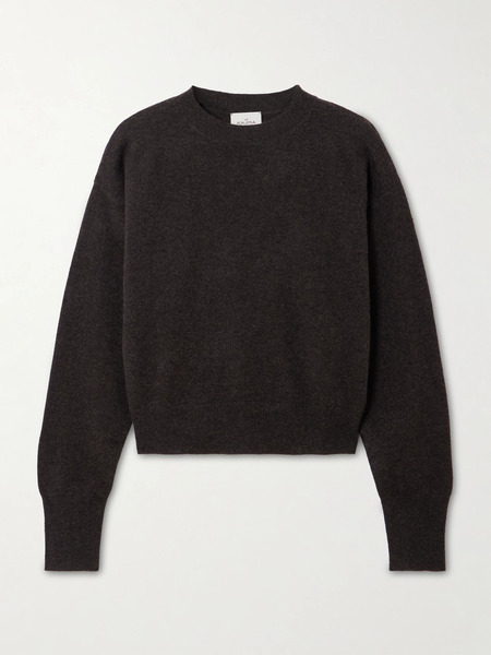  Le Kasha Le Kasha - Menorca Cropped Organic Cashmere Sweater - Brown 