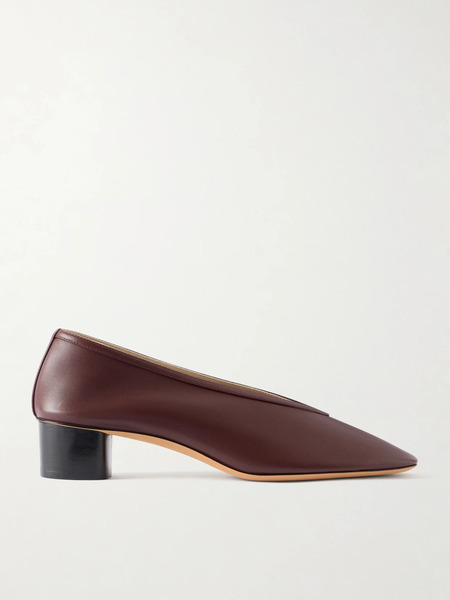 Le Monde Béryl Le Monde Béryl - Luna Leather Pumps - Burgundy 