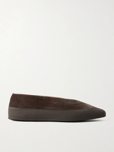  Le Monde Béryl Le Monde Béryl - Shearling-lined Suede Ballet Flats - Chocolate 