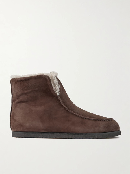  Legres Legres - 52 Shearling Ankle Boots - Dark Brown 