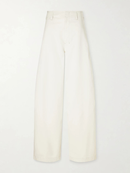  Lemaire Lemaire - Cotton Chino Wide-leg Pants - White 