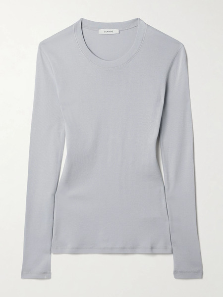  Lemaire Lemaire - Cotton-jersey T-shirt - Light Gray 
