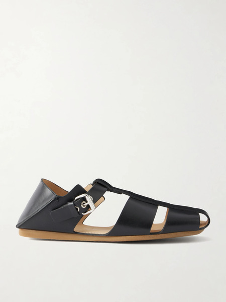  Lemaire Lemaire - Fisherman Leather Sandals - Black 
