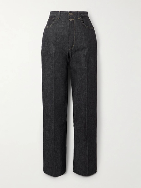  Lemaire Lemaire - High-rise Straight-leg Organic Jeans - Dark Denim 