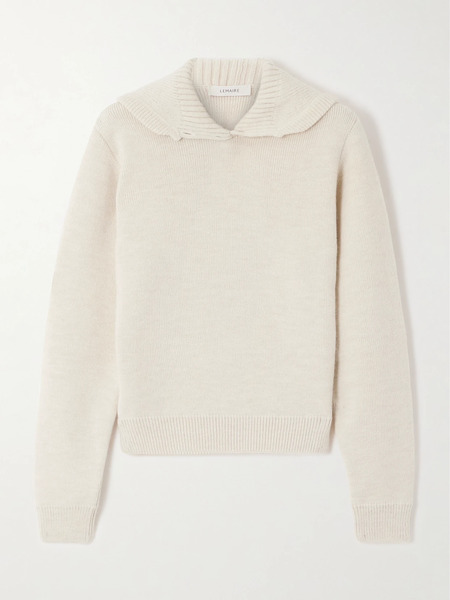  Lemaire Lemaire - Knitted Hoodie - Off-white 