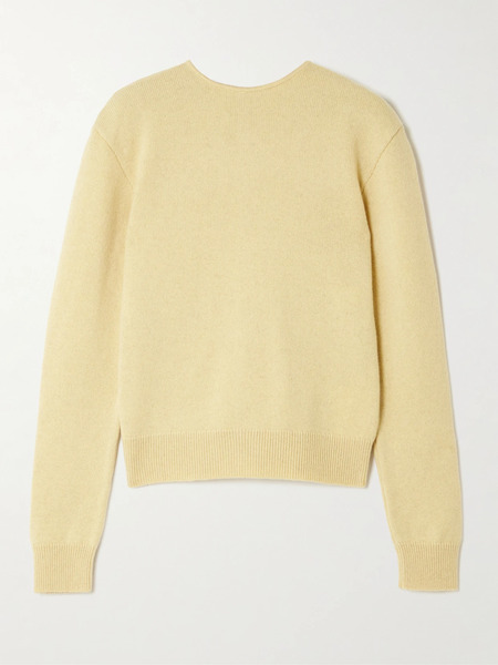  Lemaire Lemaire - Reversible Wool And Cashmere-blend Cardigan - Yellow 