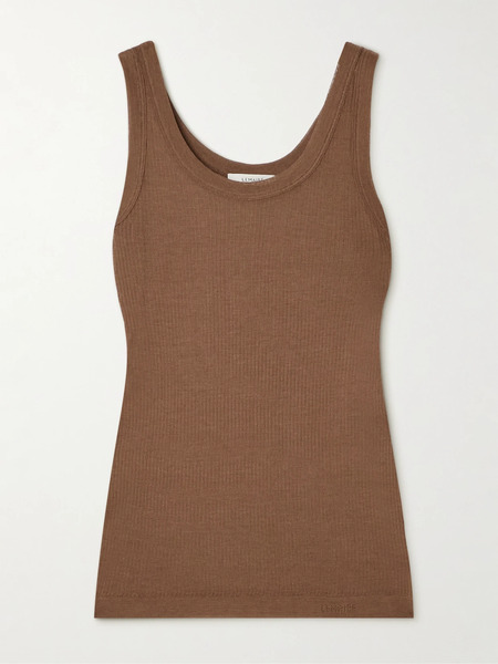  Lemaire Lemaire - Ribbed-knit Tank - Brown 